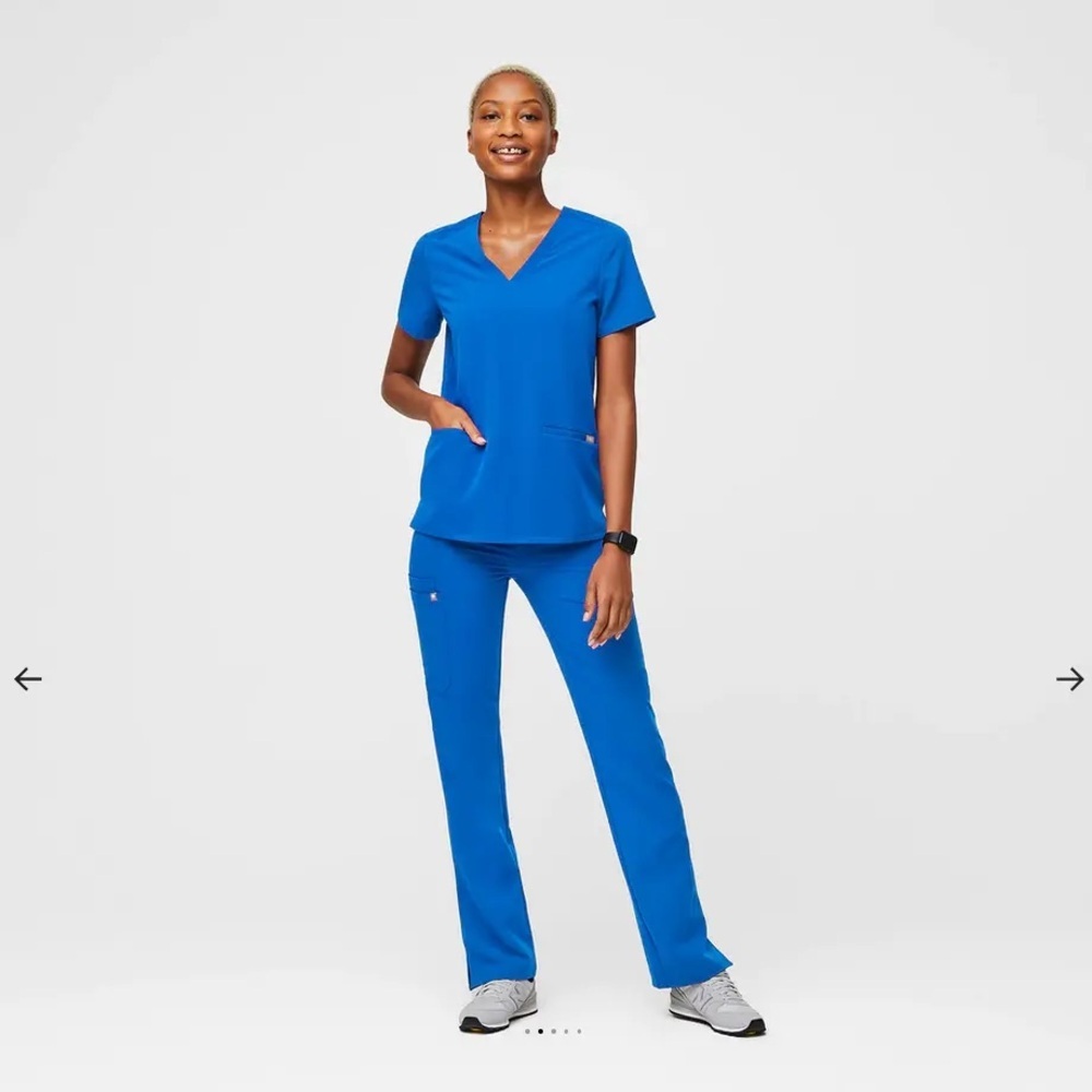 Figs Women's Scrub Set in Royal Blue